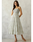 Sienna Smocked Tiered Midi Dress