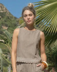 Sophie Scallop Hem Tank