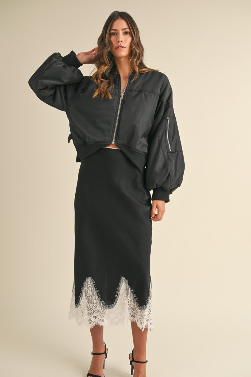 Sylvia Lace Trim Skirt – FR & Company