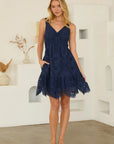 Soren Scalloped Hem Eyelet Dress