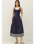 Olivia Sleeveless Scallop Midi Dress