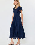 Eve Eyelet Embroidered Maxi Dress