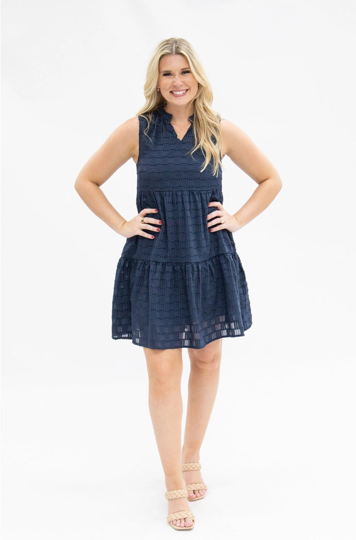 Carrie Checkered Tiered Dress