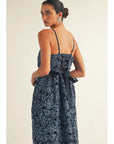 Natalie Lace Back Midi Dress