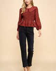 Nina Smocked Blouse