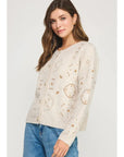 Eliza Embroidered Knit Cardigan