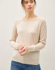 Wool Blended Raglan Sleeve Sweater