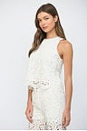 Eliza Eyelet Sleeveless Top