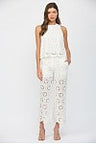 Eliza Eyelet Sleeveless Top