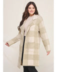 Cami Plaid Cardigan - Plus Size