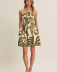 Brielle Beaded Halter Mini Dress