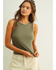 Melanie Mini Ribbed Knit Tank