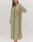 Nicole Striped Midi Dress