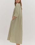 Nicole Striped Midi Dress