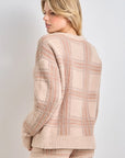 Parker Plaid Knit Sweater - Plus Size
