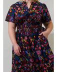 Palmer Midnight Poplin Maxi Dress - Plus Size