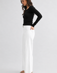 Penny Pintuck Wide Leg Denim