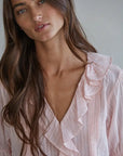Vanessa Woven Short Sleeve Top