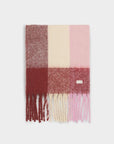 Checked Tassel Scarf