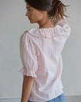 Vanessa Woven Short Sleeve Top