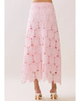 Francesca Floral Lace Midi Skirt