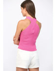 Havana Halter Neck Knit Top