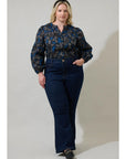 Jami Split Neck Top - Plus Size