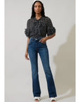 Prya Polka Dot Tie Neck Top
