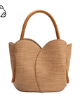 Raffia Tulip Purse