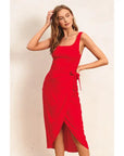 Havana Tulip Hem Wrap Dress