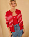 Nora Striped Cardigan