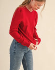 Cora Scalloped Edge Sweater