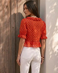 Poppy Polka Dot Crop Top