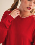 Cora Scalloped Edge Sweater