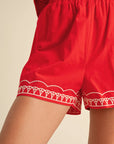Emily Embroidered Shorts