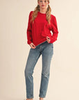Cora Scalloped Edge Sweater