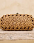 Sadie Rattan Wide Weave Clutch