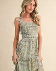 Rosalee Ric Rac Trim Maxi Dress