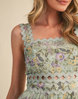 Rosalee Ric Rac Trim Maxi Dress