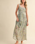 Rosalee Ric Rac Trim Maxi Dress