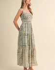 Rosalee Ric Rac Trim Maxi Dress