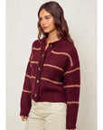 Roz Striped Cardigan