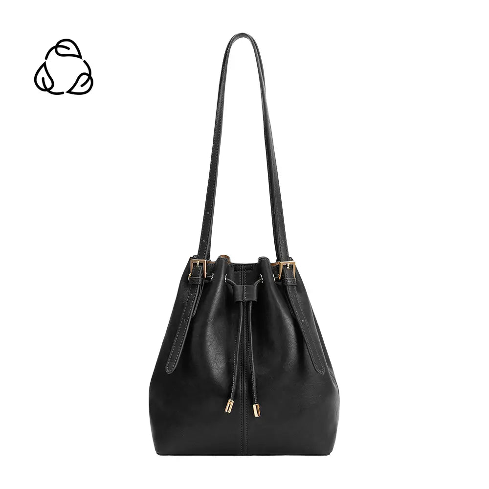 ★BLACKUP★ Renew String Shoulder Bag RP_SSB Women's Play-Semi gloss leather shoulder bag | Black | Diesel