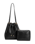 Sally Black Vegan Shoulder Bag