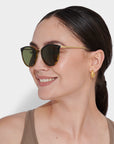 Santorini Sunglasses in Black Tortoiseshell