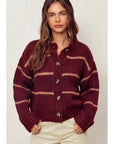 Roz Striped Cardigan