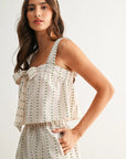Joanie Tie-Front Top