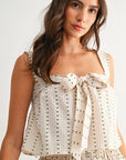 Joanie Tie-Front Top