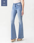 Shayla High Rise Flare Jean- Plus Size