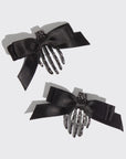 Skeleton Flat Claw Clips 2pc Set
